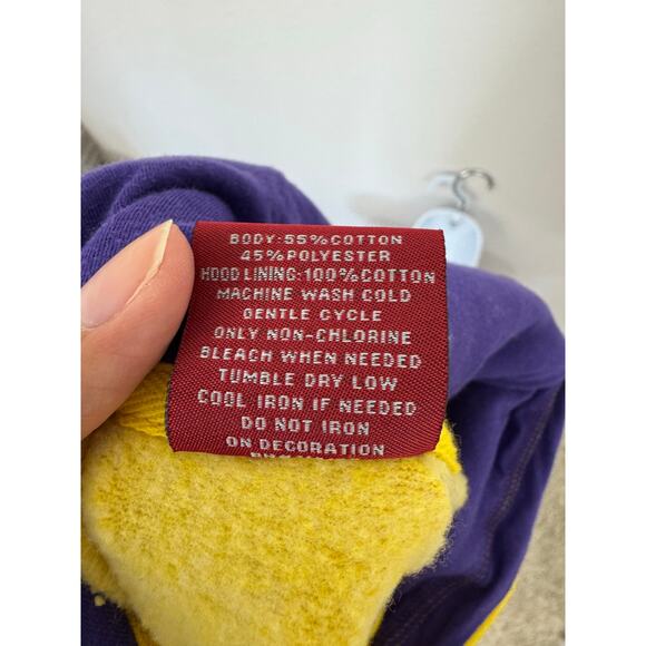 Colosseum LSU Tigers Gold & Purple Hoodie Sweatshirt XL - Picture 7 of 7